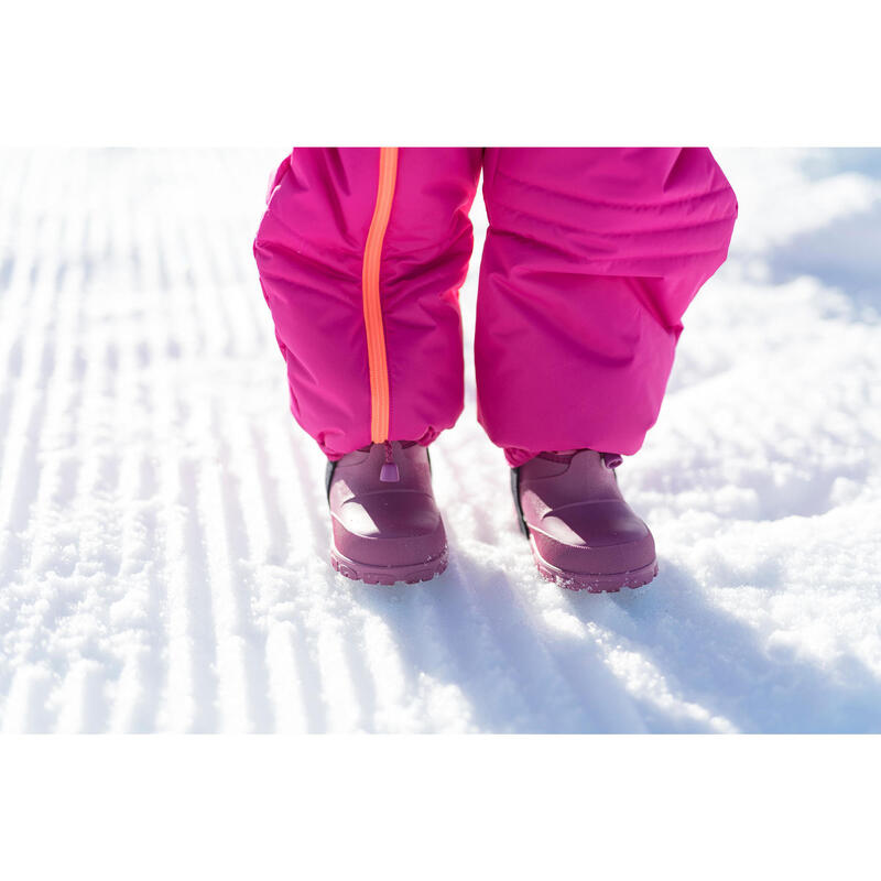 Schneestiefel warm Baby rosa