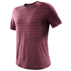 Tee shirt randonnée nature NH500 fresh bordeaux homme