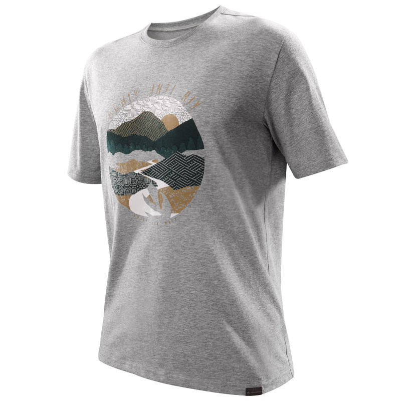 NH500 Men's Country Walking T-Shirt - Mottled Grey NH500 Men's Country Walking T-Shirt - Mottled Grey