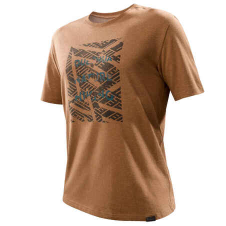 Tee shirt randonnée nature NH500 noisette homme