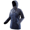 Куртка жіноча NH500 Imper для туризму водонепроникна темно-синя -- 8505046