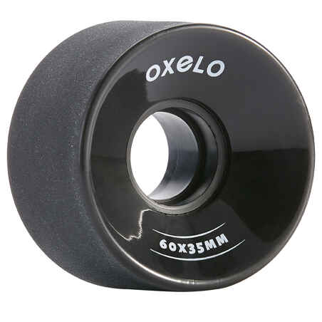 Adult Quad Skate Wheels 60 mm/82A 4-Pack - Black