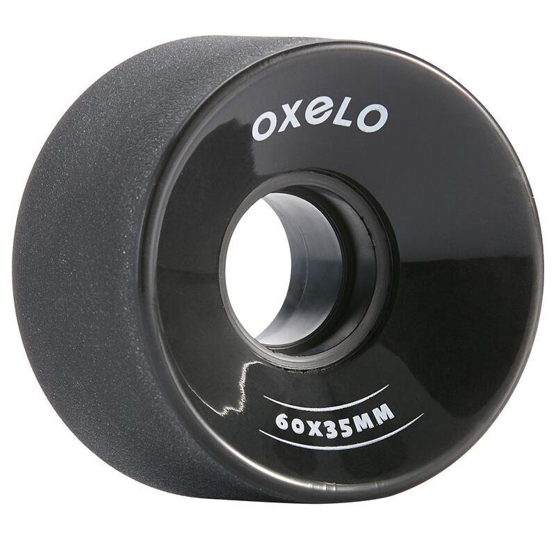 Set 4 Roți role Quad OXELO 60 x 35 mm 82A Negru Adulţi 