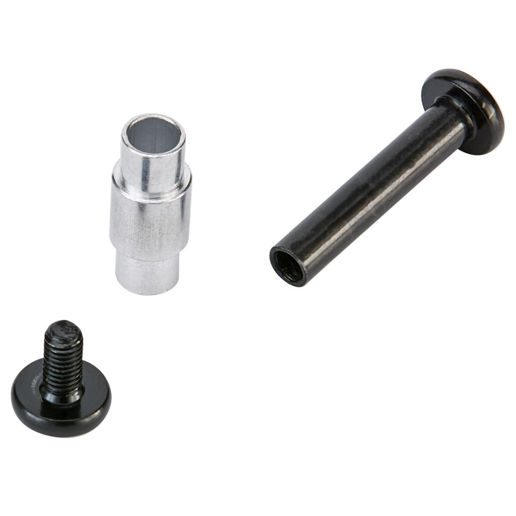 Paquete 8+1 tornillos y 8 separadores de patines PLATINA DE PLÁSTICO EJES 6 mm