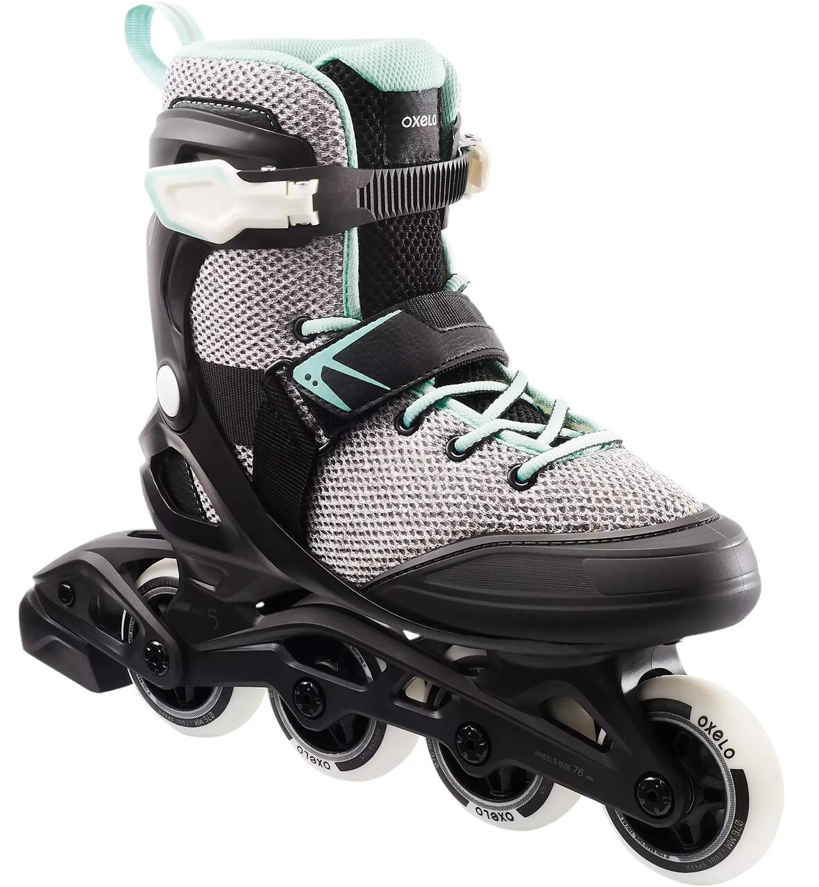 INLINESKATES FITNESS HERREN FIT100 SCHWARZ/GRAU