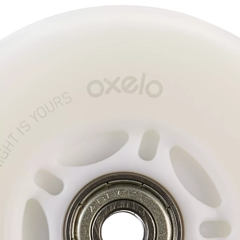 2 светящихся колеса для роликов с подшибниками 84 мм 82A Oxelo