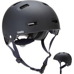 MF500 Inline Skating Skateboarding Scootering Helmet - Black/Blue