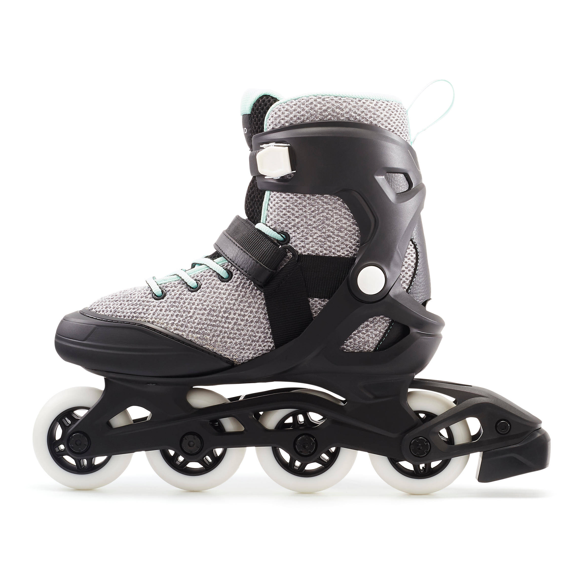 Fit100 Women's Inline Fitness Skates - Grey/Peppermint -  3