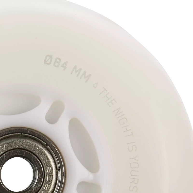 2 светящихся колеса для роликов с подшибниками 84 мм 82A Oxelo