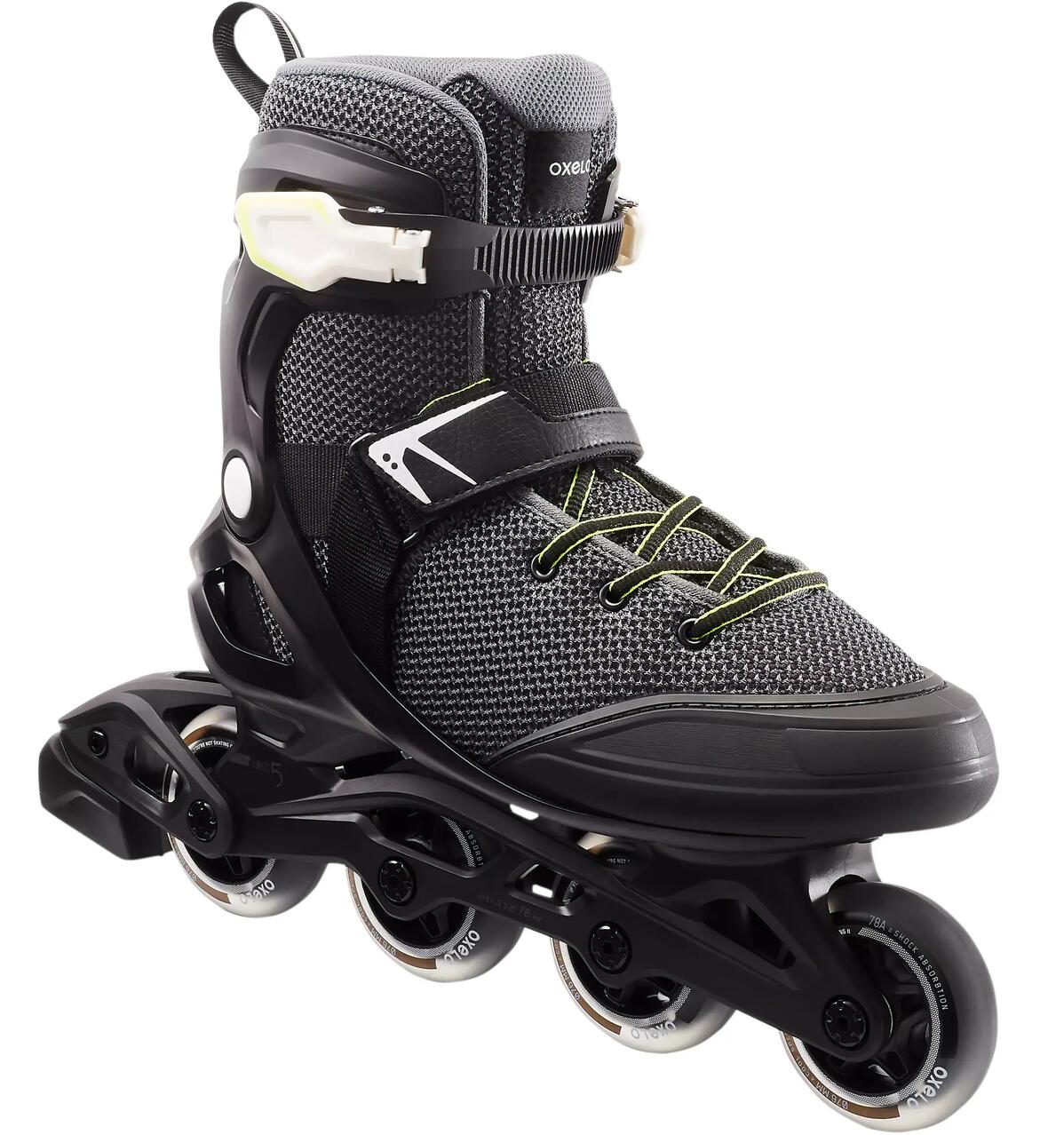 ROLLER FITNESS HOMME FIT100 NOIR GRIS