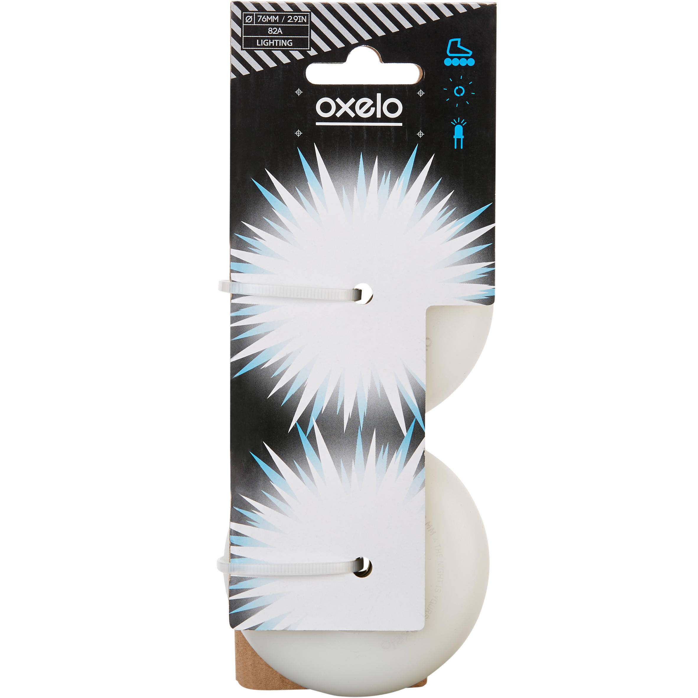 76mm 82A Inline Skate Lighting Wheels Set of 2 -  3
