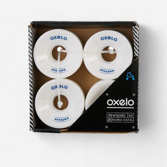 4 roues Roller Quad adulte OXELO 60mm 82A blanc