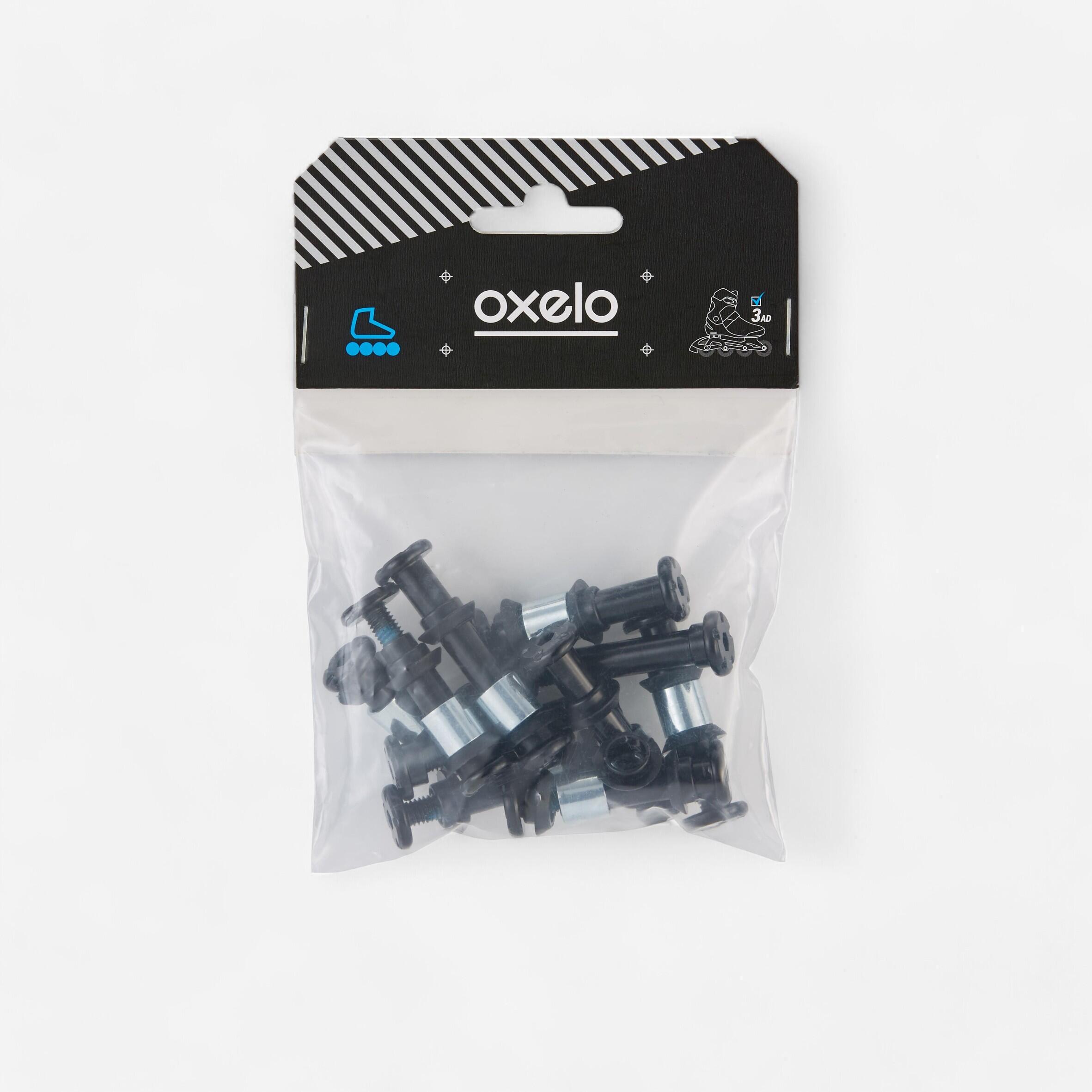 Pack Visserie Roller en Ligne : 8 + 2 Vis - 8 Entretoises - 16 Outer Spacers - OXELO