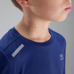 Sun Protect children's athletics long-sleeved T-shirt dark blue