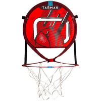 Panier de basket transportable avec ballon pour enfant et adulte HOOP 100 rouge