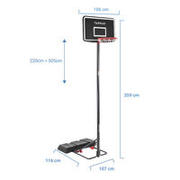 Basketball Backboard - Standing B100 Easy - Tool-free adjustment.