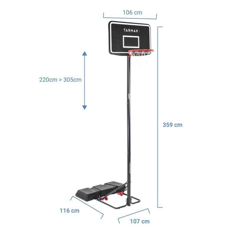 Panier De Basket Sur Pieds PANIER BASKET AJUSTABLE 2.60M - PRO TOUCH PRO  TOUCH