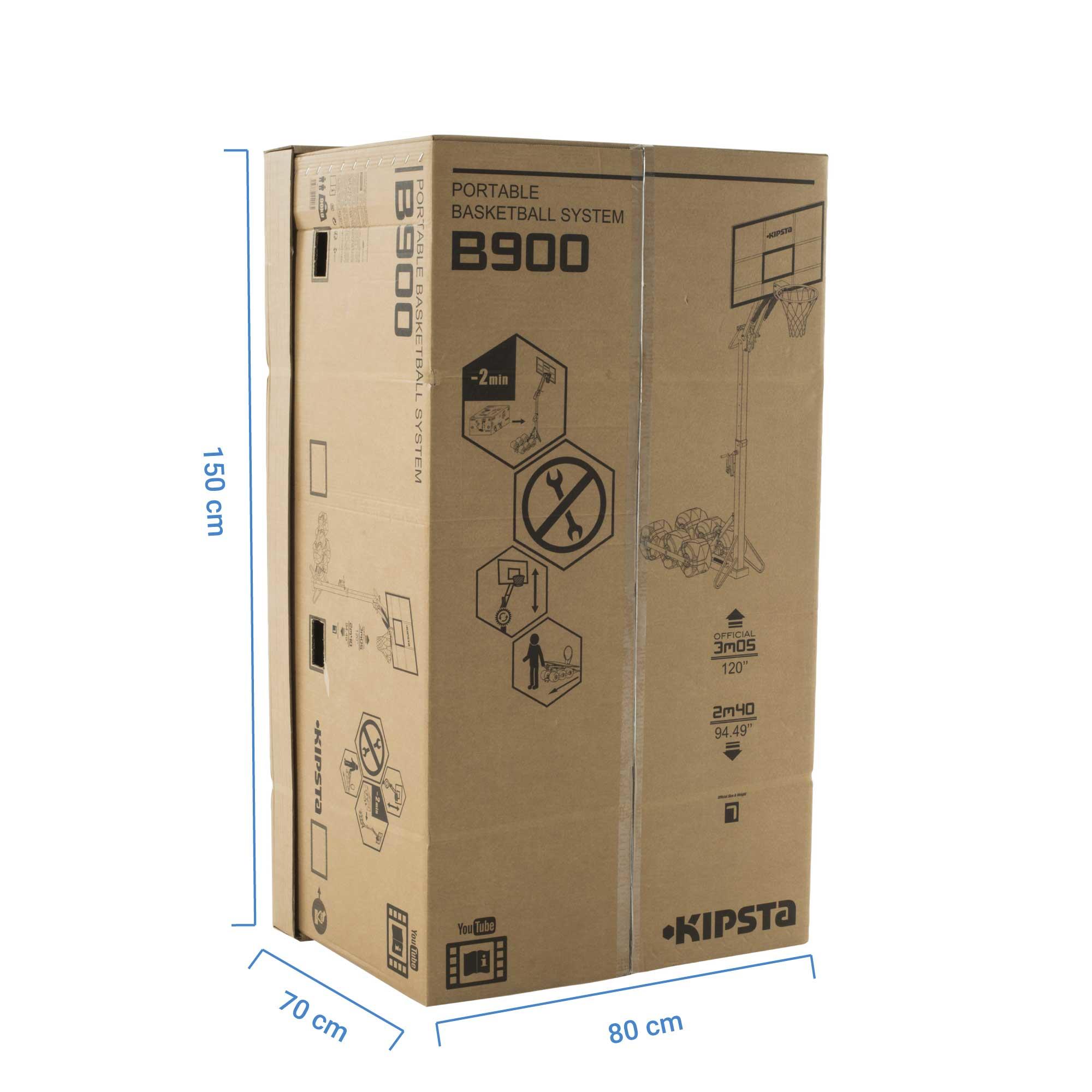 Basketball Standing Backboard B900. Sets up and stores in 2 minutes