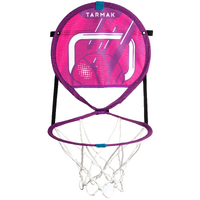 Panier de basket transportable avec ballon pour enfant et adulte HOOP 100 rose