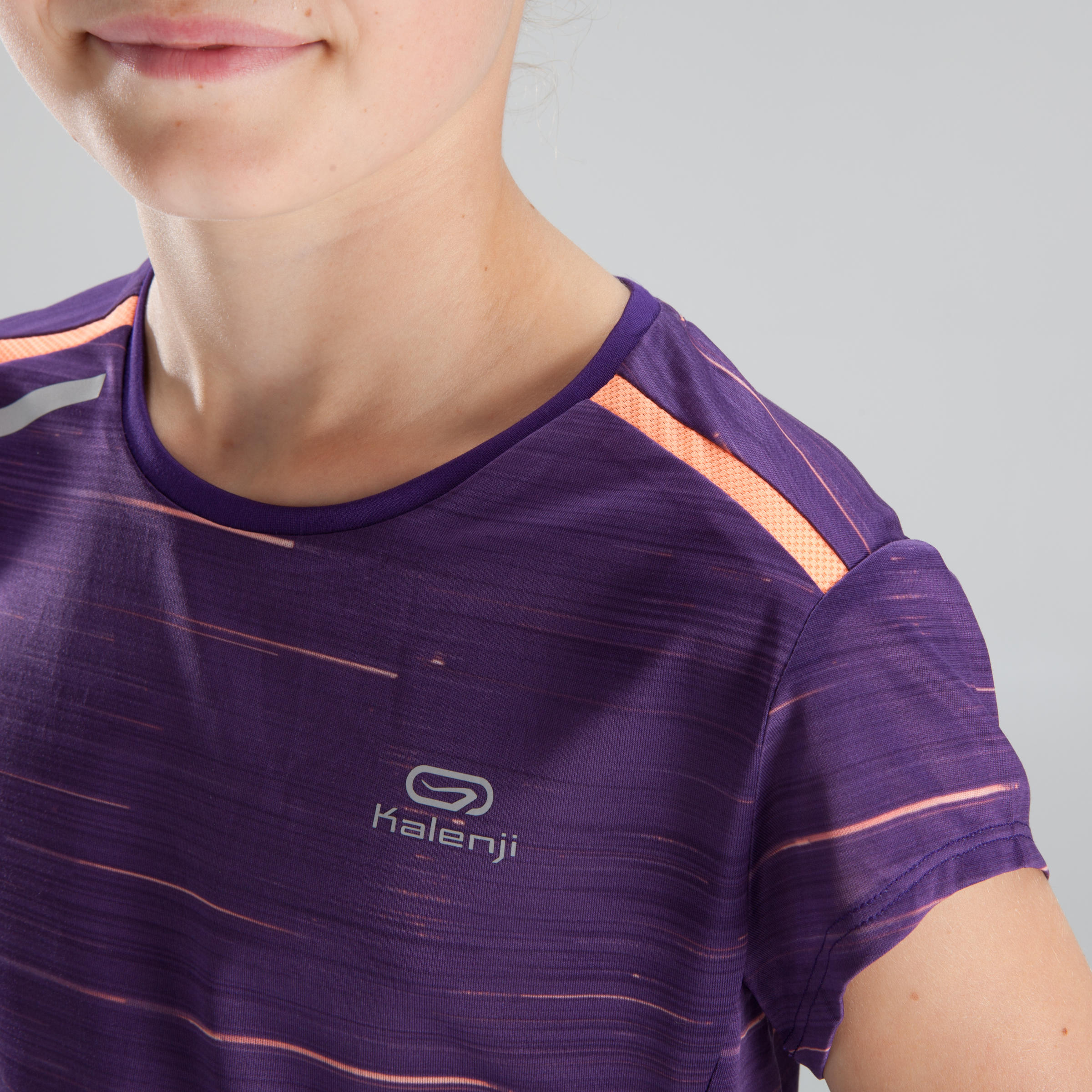 

RUN DRY + Girl's athletics T-shirt purple