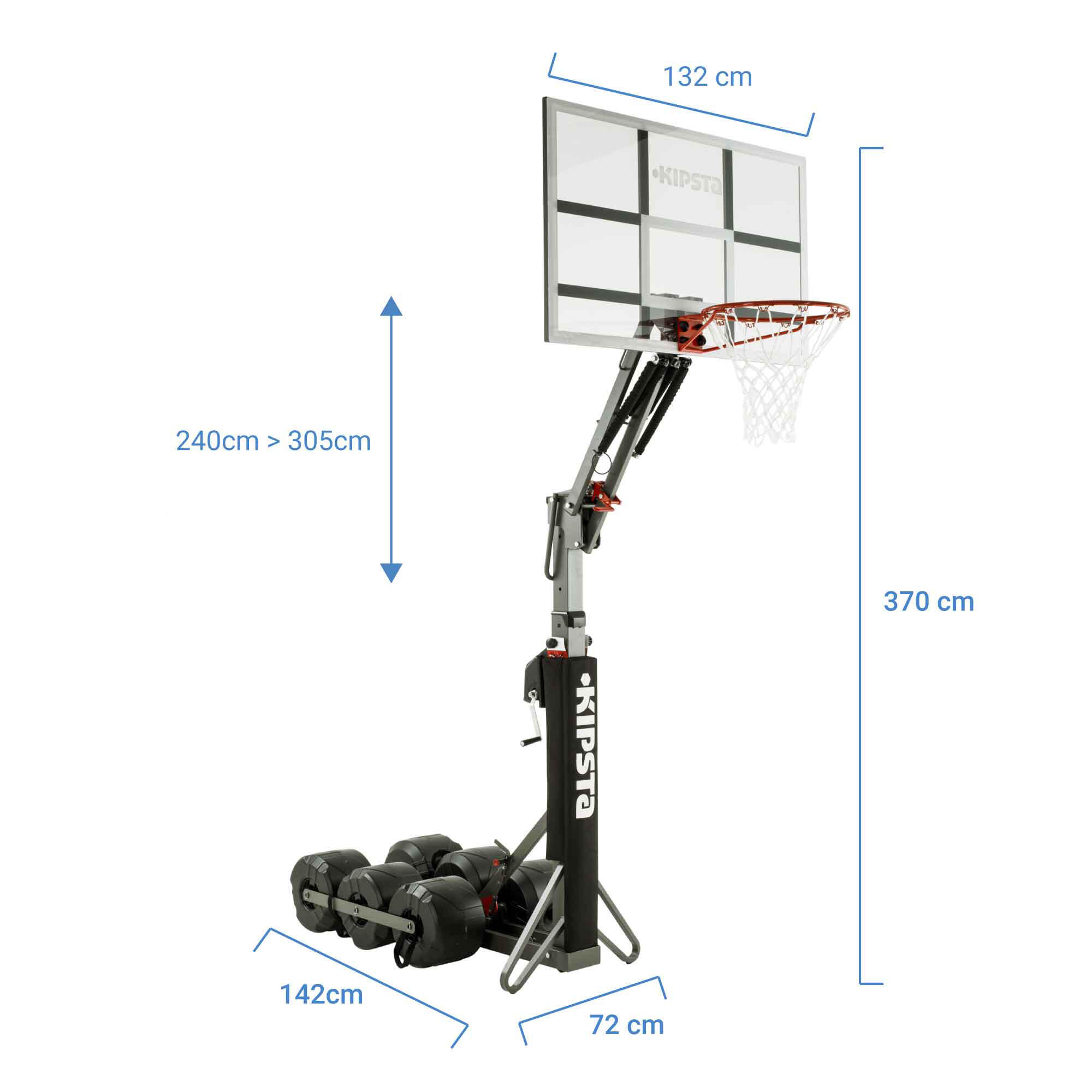 Kids'/Adult Basketball Hoop B900 2.4m 