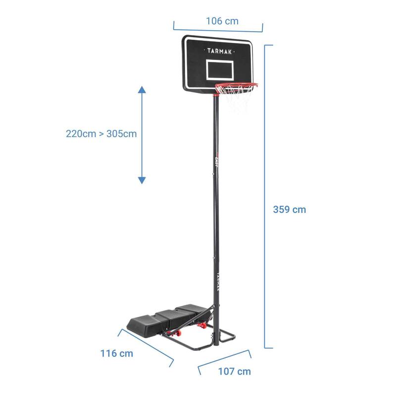 PRODUCTO REACONDICIONADO: CANASTA DE BALONCESTO B100 AJUSTABLE SIN HERRAMIENTAS