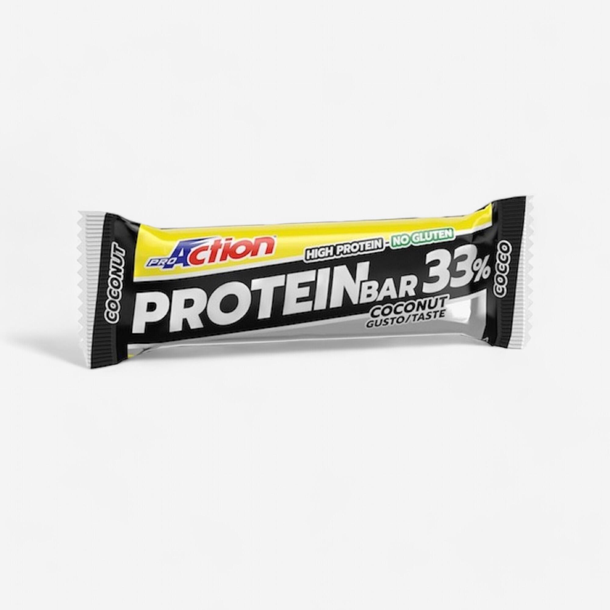 PROACTION Barretta Proteica Protein Bar 33% Cocco GLUTEN FREE ProAction