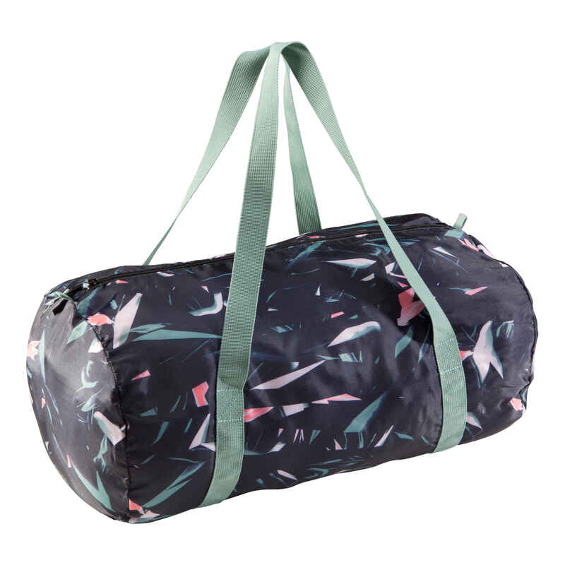Fold-Down Cardio Fitness Bag 30L - Floral Khaki