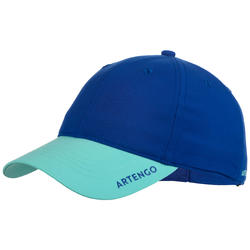 CASQUETTE ENFANT SPORTS DE RAQUETTES ARTENGO TC 500 INDIGO TURQUOISE