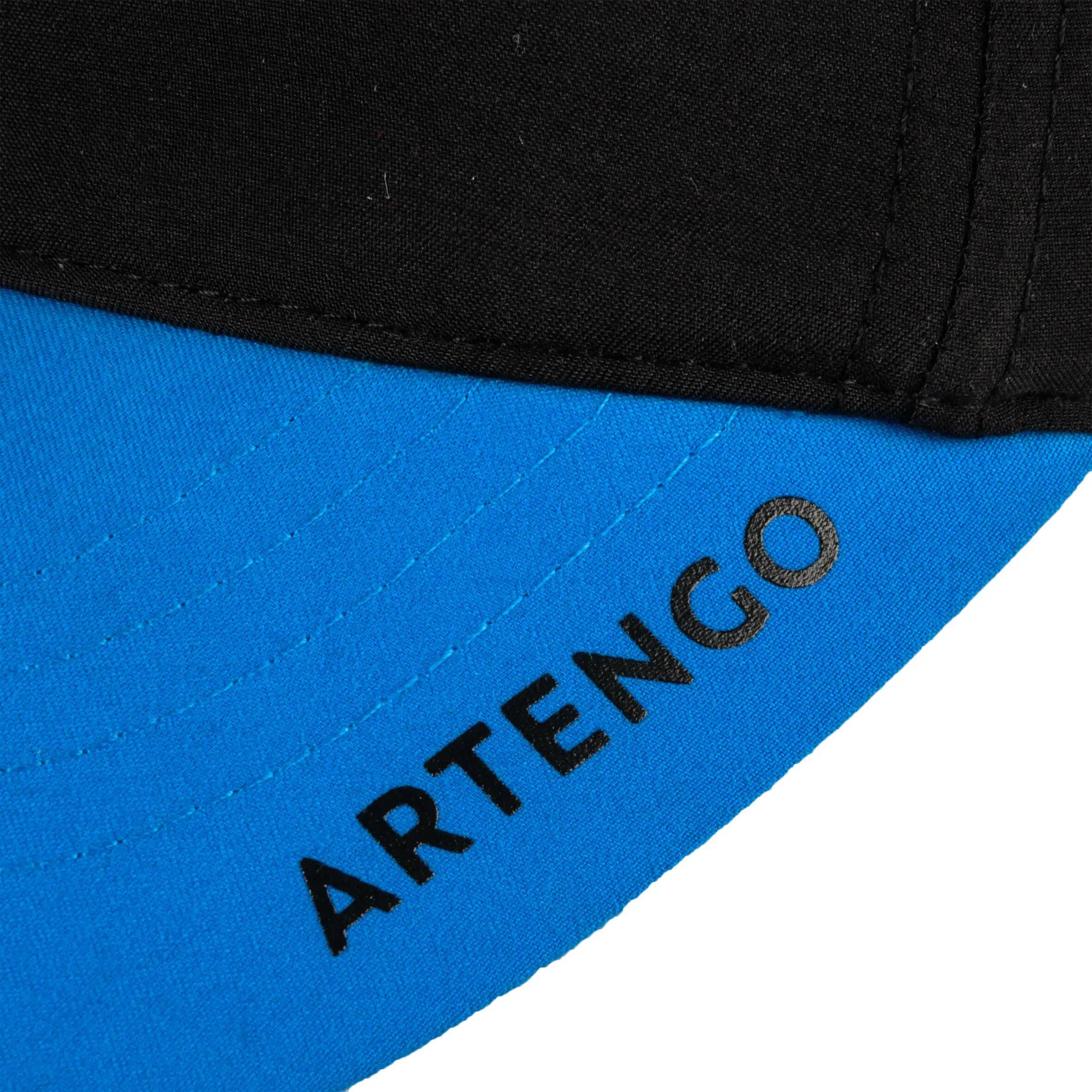 TC 500 Kids' Racket Sports Cap - Black/Blue 10/10