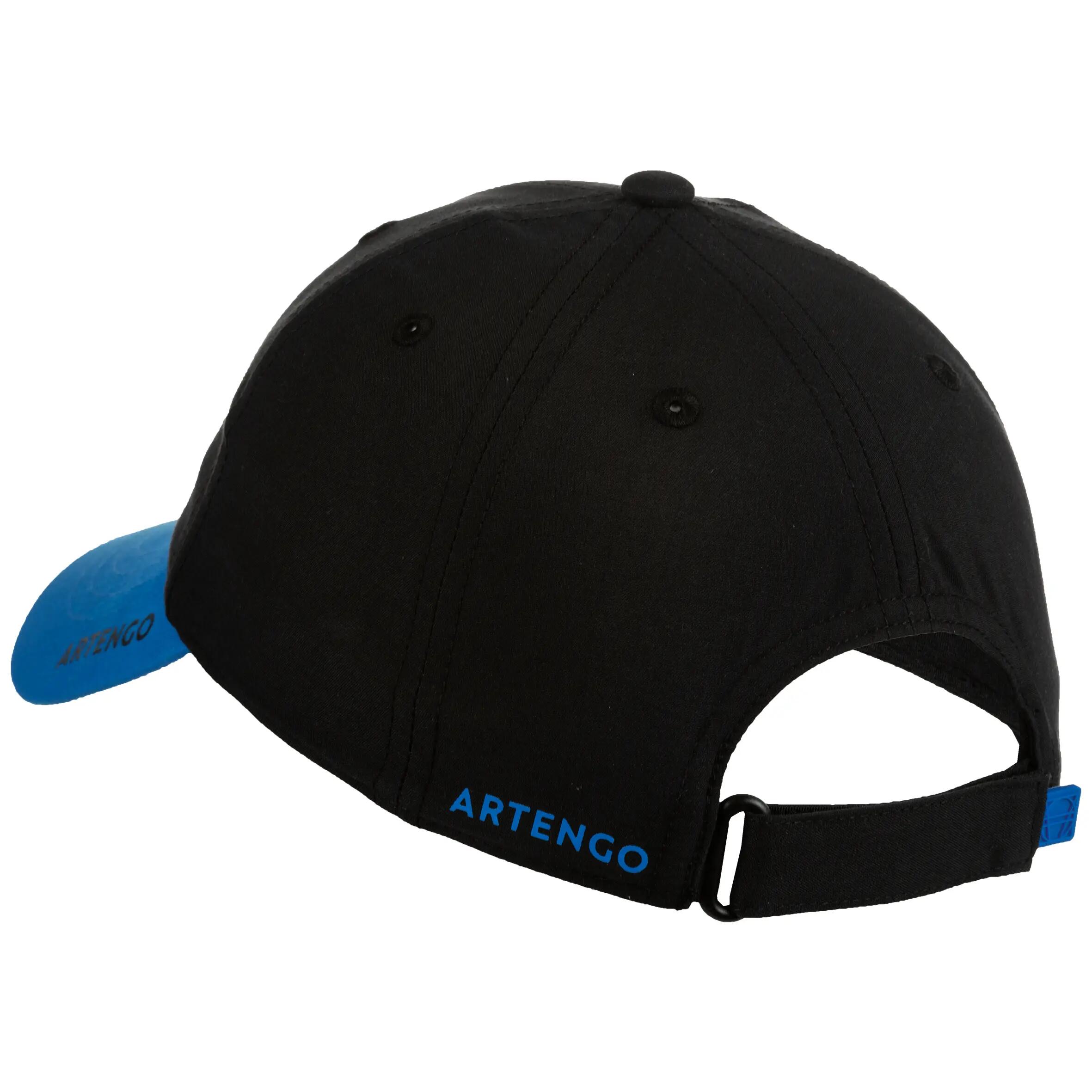 TC 500 Kids' Racket Sports Cap - Black/Blue 5/10