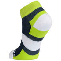 RS 160 Kids' Mid-Cut Sport Socks Tri-Pack - Grey/White/Yellow