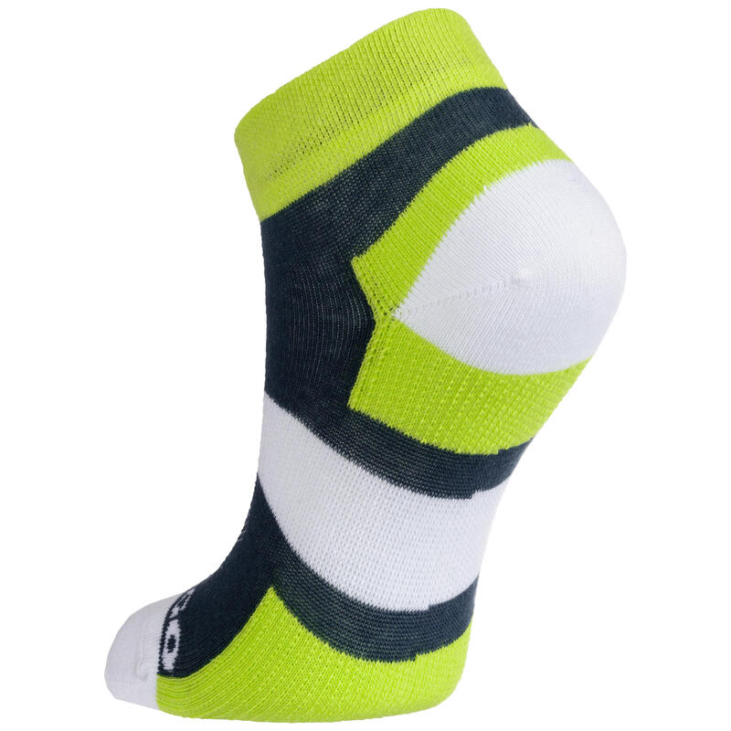 Tennissocken RS 160 Mid Kinder 3er Pack grau/weiß/gelb