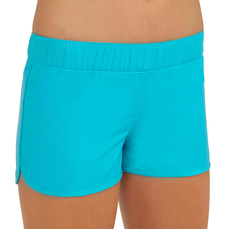Combinaison courte fille avec ceinture élastiquée KINA BLEU Combinaison courte fille avec ceinture élastiquée KINA BLEU