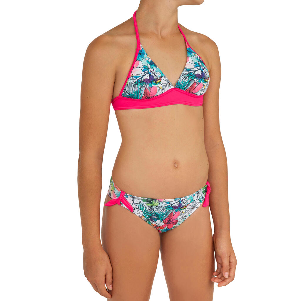 Tami Tonga Teen Girls' Two-Piece Halterneck Swimsuit with Removable Padded Cups