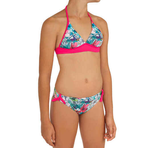 
      Tami Tonga Teen Girls' Two-Piece Halterneck Swimsuit with Removable Padded Cups
  