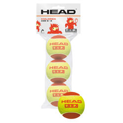 BALLES DE TENNIS HEAD ROUGE X3