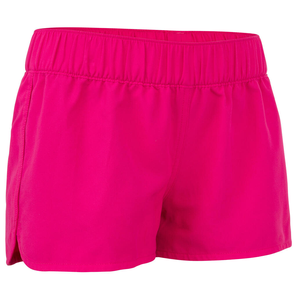 Girls' Short Boardshorts with Elasticated Waistband Kina