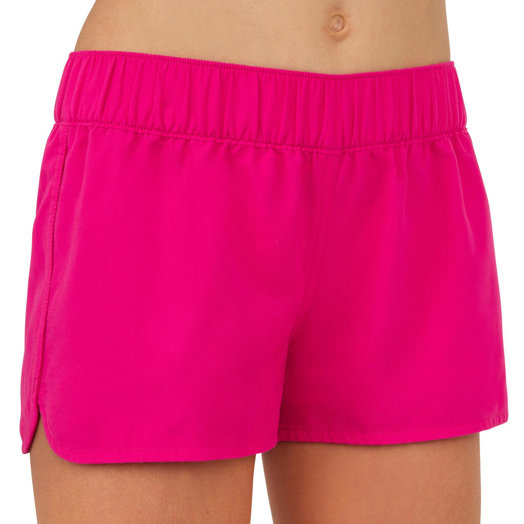 Boardshort fille court avec ceinture élastiquée KINA ROSE