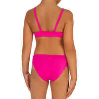 Girls' Two-Piece Crop Top Swimsuit - Bali Pink