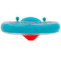 عوامة سباحة شفافة قابلة للنفخ بمقعد ومقابض للأطفال الرضع بحجم 7-15 كجم