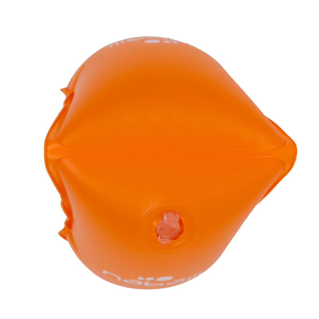 Bērnu peldēšanas roku uzlikas, 11–30 kg, oranžas 