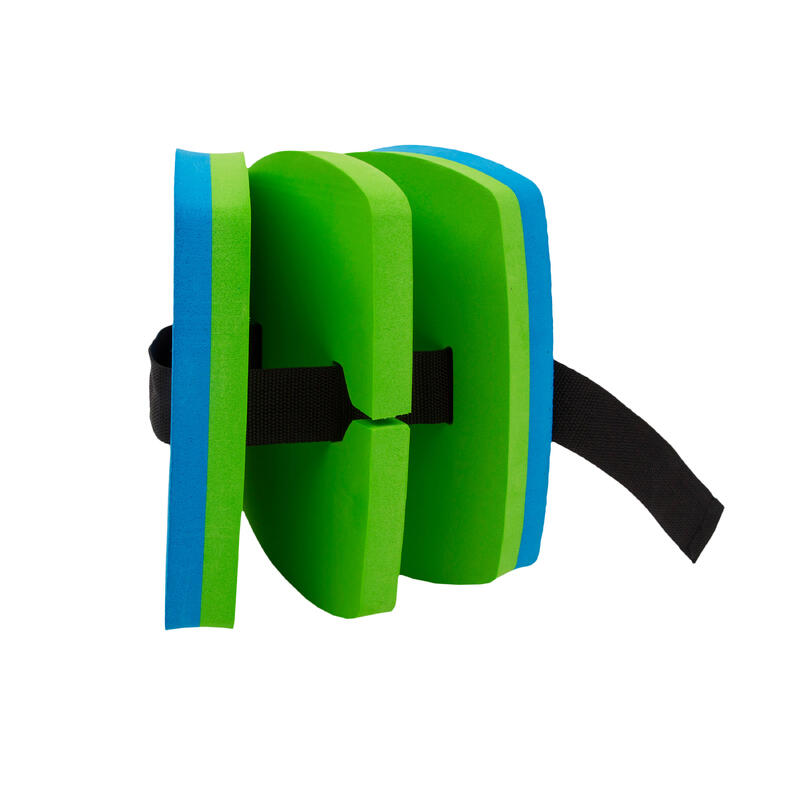 藍色綠色游泳腰帶15-30 kg用，附可拆式浮板