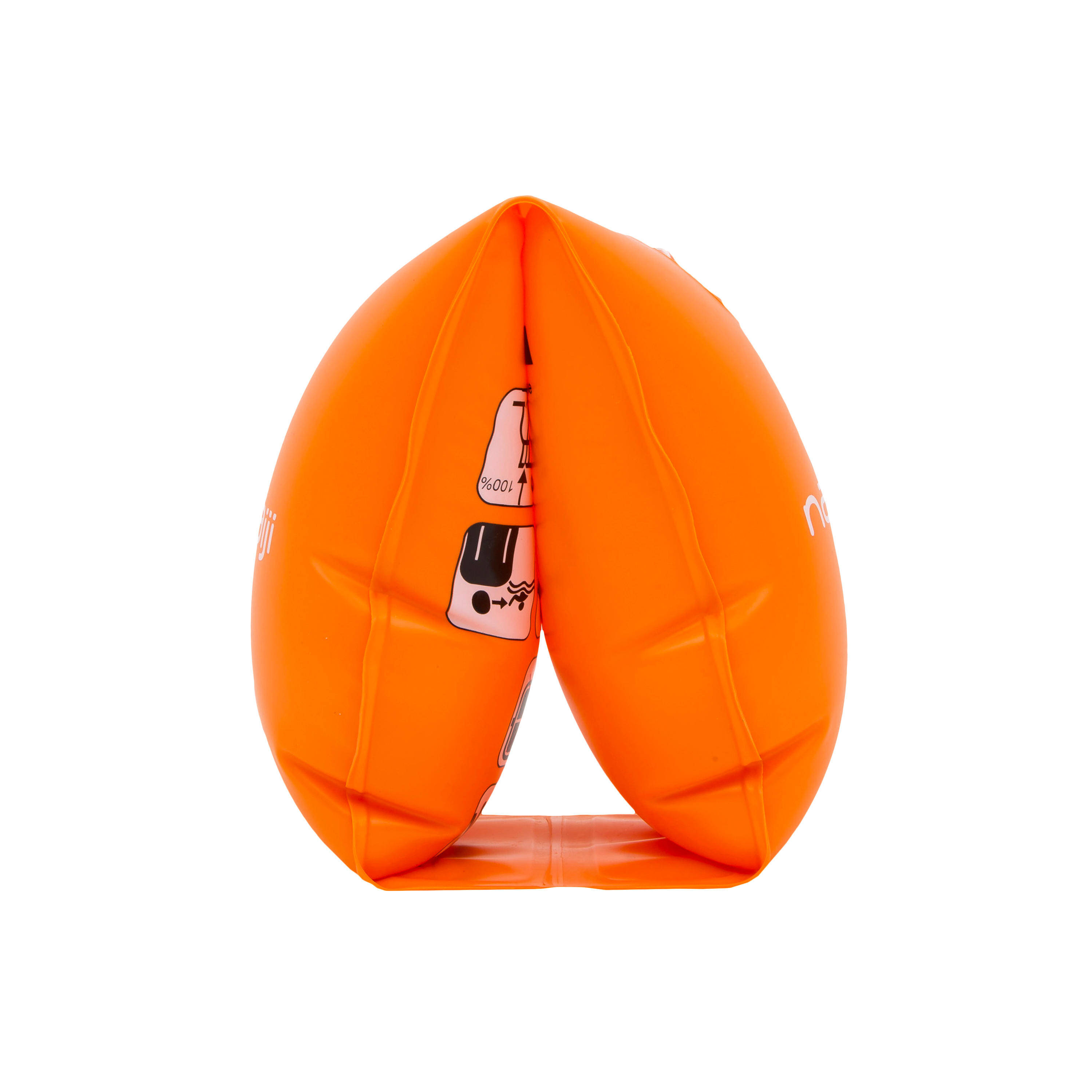 Kids Swimming Armbands for 11 to 30 Kg Secure & Easy to Wear Orange -  3