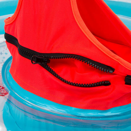 Круг-сиденье надувной для бассейна прозрачный с ручками для детей весом 7–15 кг