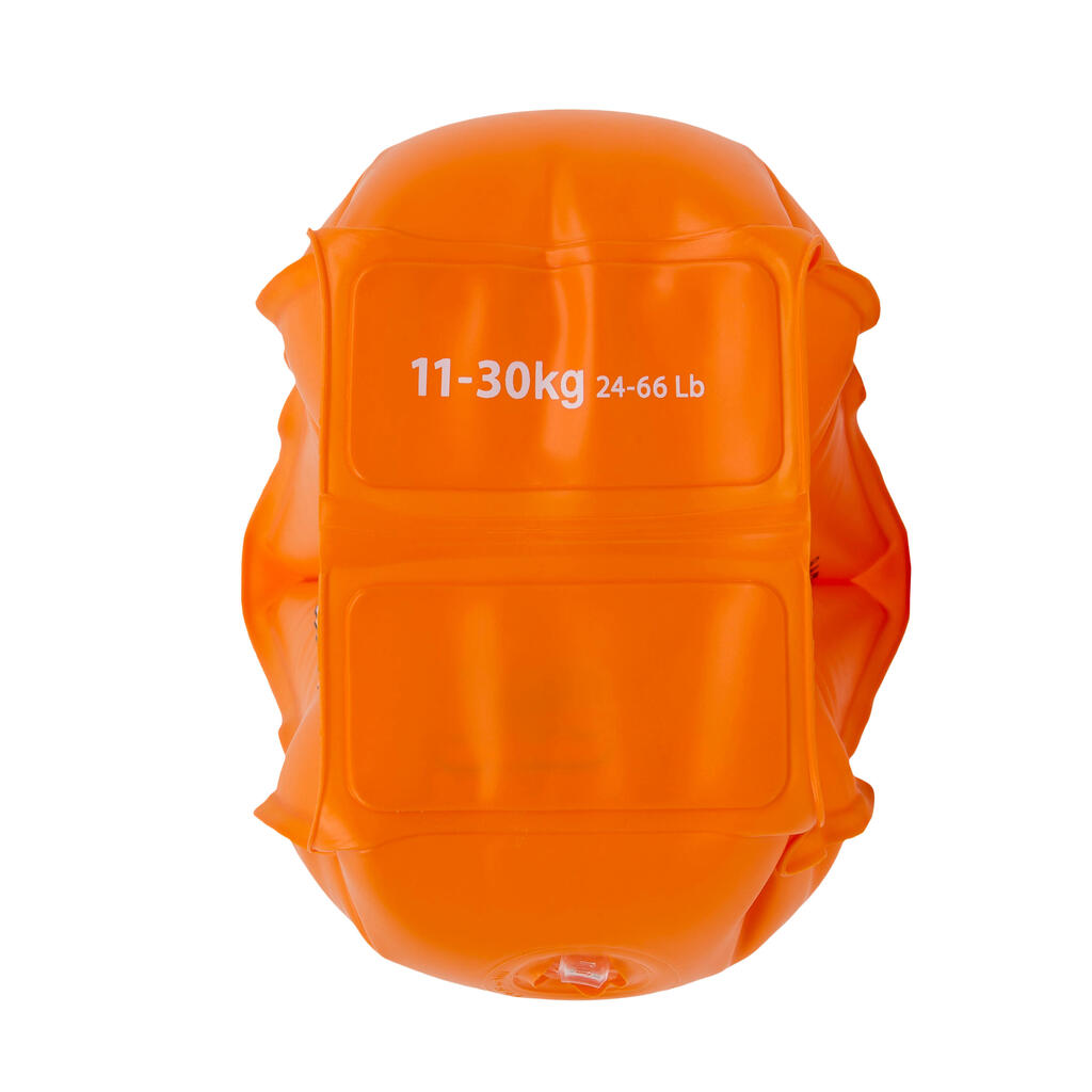 Bērnu peldēšanas roku uzlikas, 11–30 kg, oranžas 