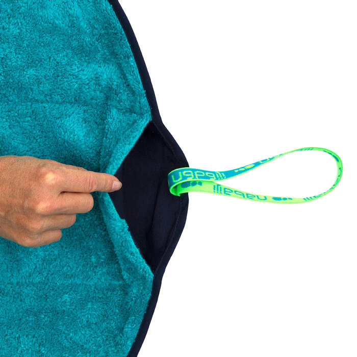 Serviette Pieds Bi Face En Microfibre Douce Violet Fonce Diametre 60 Cm Nabaiji Decathlon