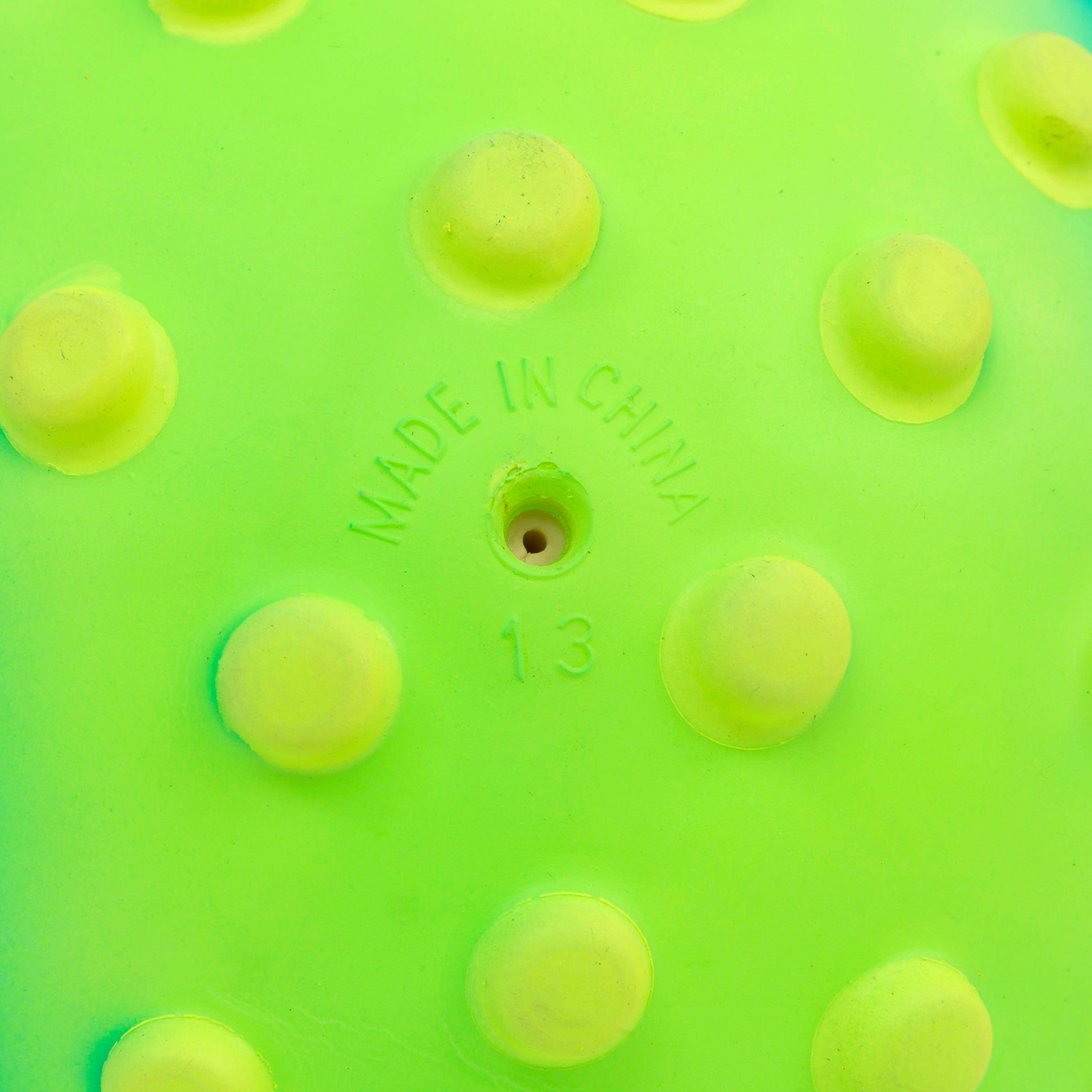 Green small learning to swim ball with yellow dots -  2