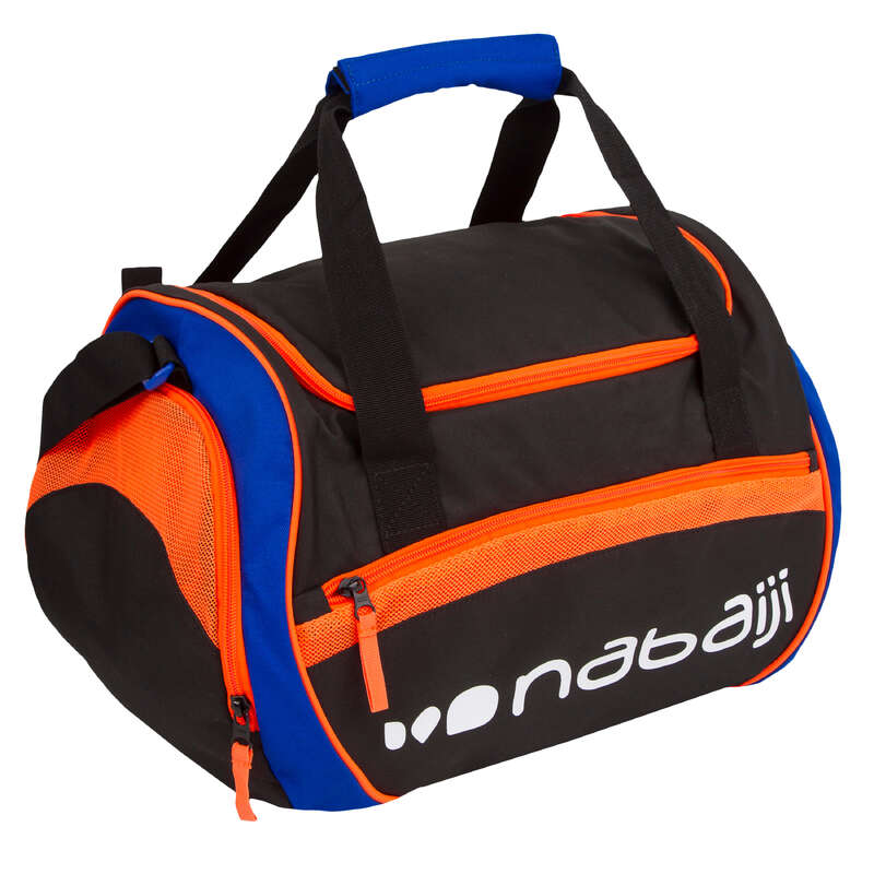 NABAIJI 500 30L POOL BAG BLACK ORANGE Decathlon