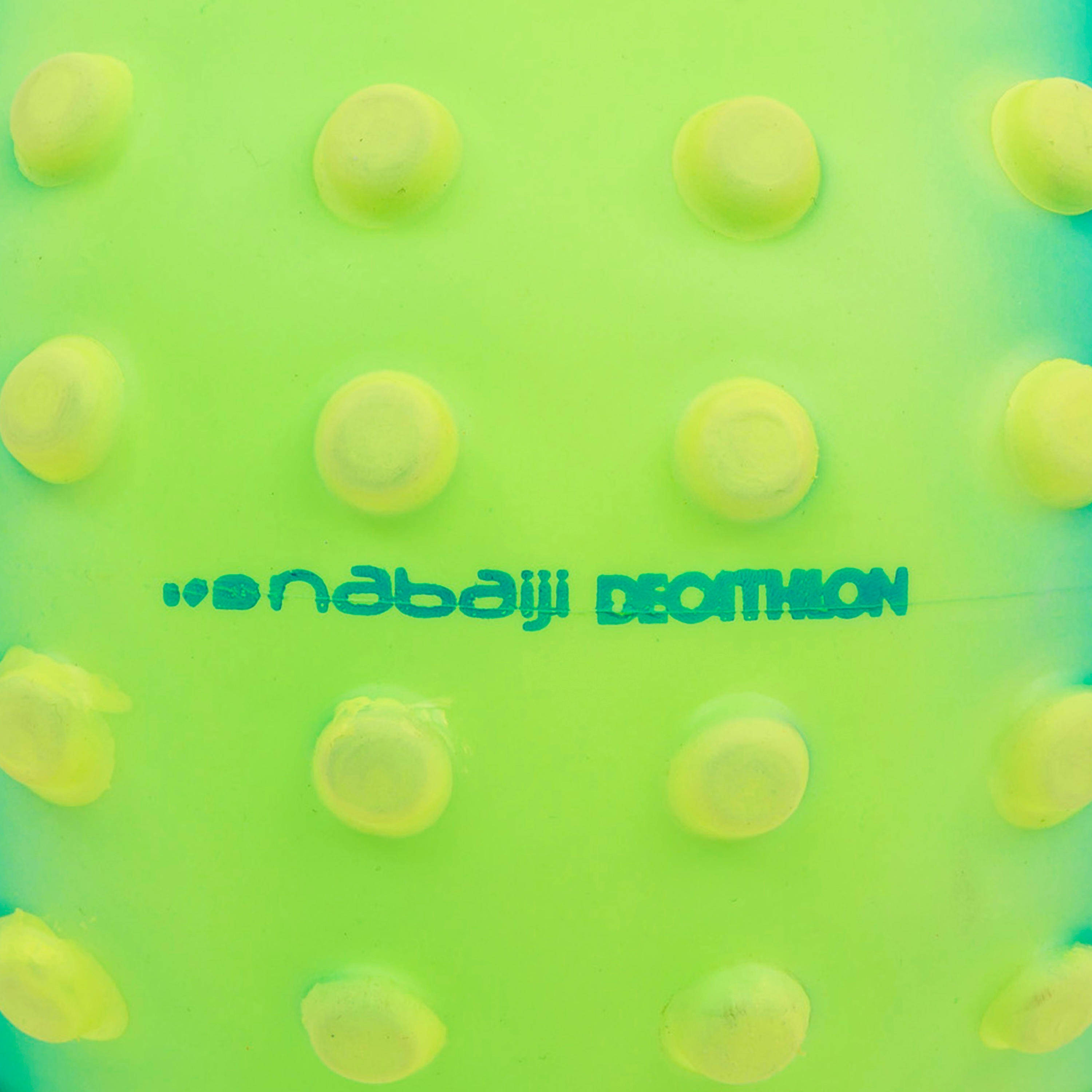 Green small learning to swim ball with yellow dots -  1